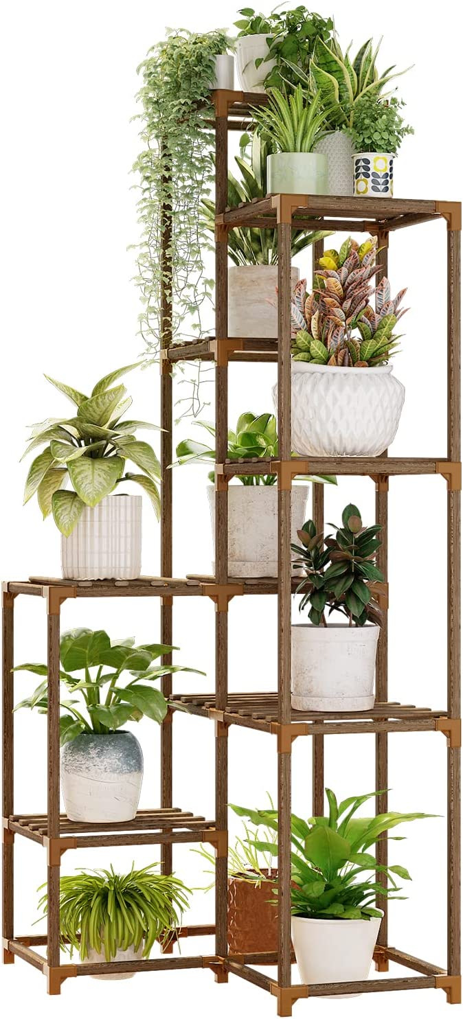 indoor plant corner stand Bamworld Plant Stand Indoor Outdoor Corner Shelf Plant Shelves Indoor