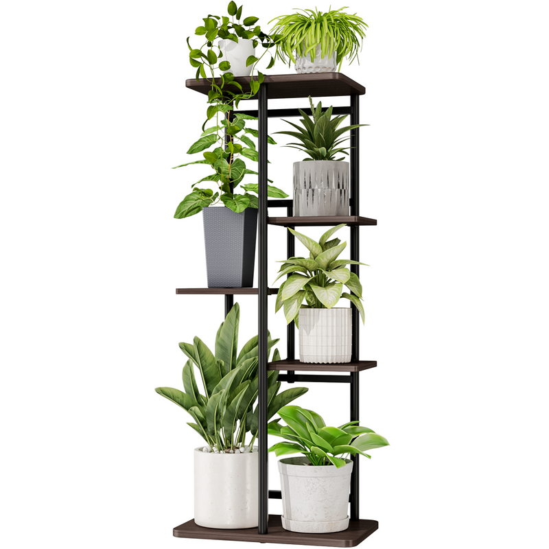 Bamworld Plant Stand Outdoor Zwarte Hoek Plant Plank/Houder voor Living 7-Tier Stands Kamer Plant Rack Meerdere Planten Patio Balkon Tuin Bamworld Plant Stand Outdoor Zwarte Hoek Plant Plank/Houder voor Living 7-Tier Stands Kamer Plant Rack Meerdere Planten Patio Balkon Tuin