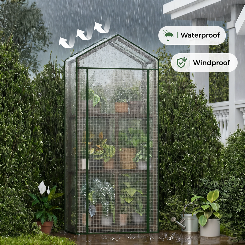 Bamworld Plant Stand Indoor, 5 Tier Metal Plant Shelf for Multiple Pla