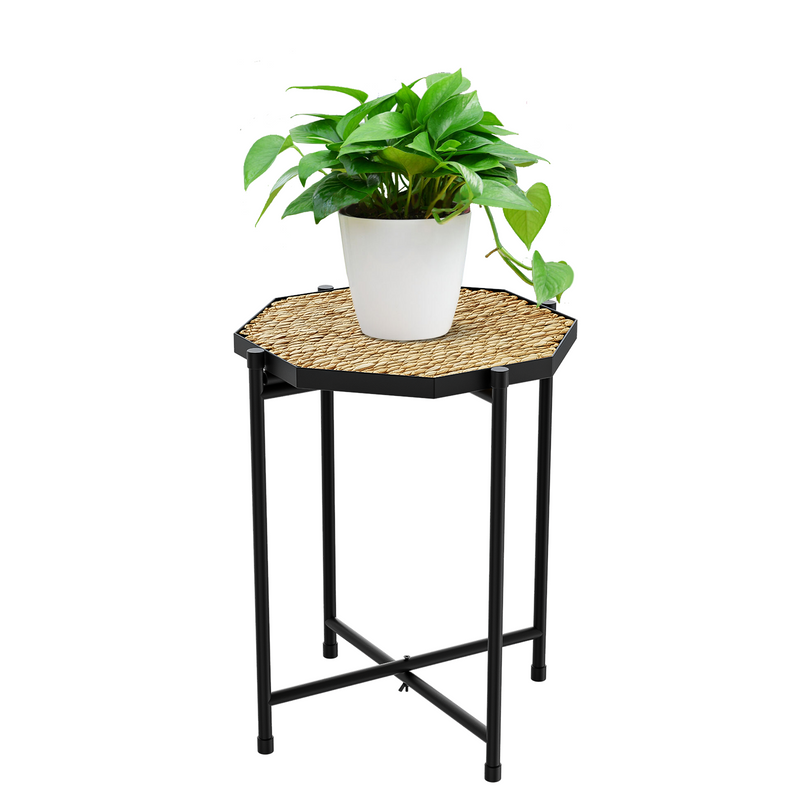 Plant Stand Indoor Outdoor, Round Modern Metal Plant Shelf Corner, Small Round Plant table Tall Plant Stand Flower Stand,Tall Holder for Flower Pots for Patio Porch Balcony Garden (Hexagon)
