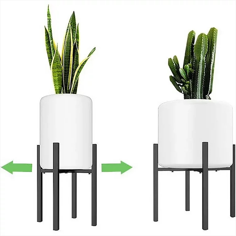 plant stand for 12 inch pot Bamworld Metal Plant Stand Indoor Outdoor Adjustable Plant Stand, Fits