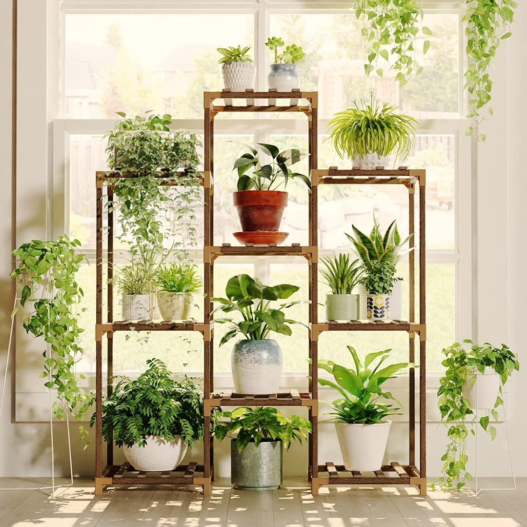 Bamworld Plant Stand Indoor Plant Stands Wood Outdoor Tiered Plant She